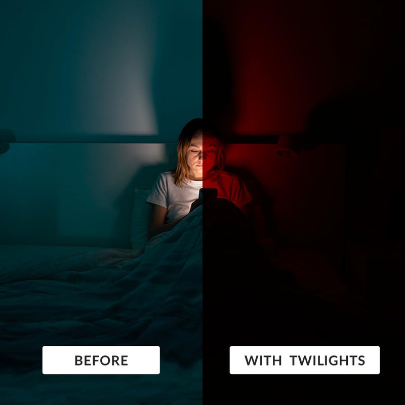 TrueDark by Dave Asprey | Twilights Fitovers | Blue Light Glasses for Women & Men, Red Lenses Block 99% Blue, Green & Violet Light for Night Use - Image 4